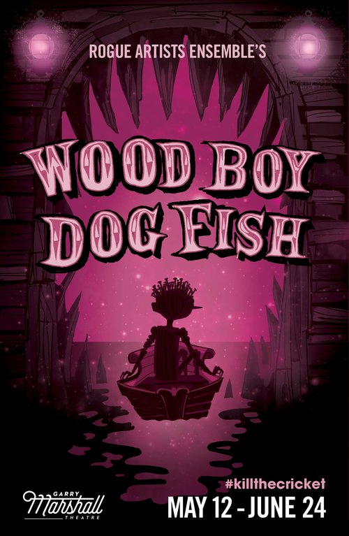 Wood Boy Dog Fish Poster